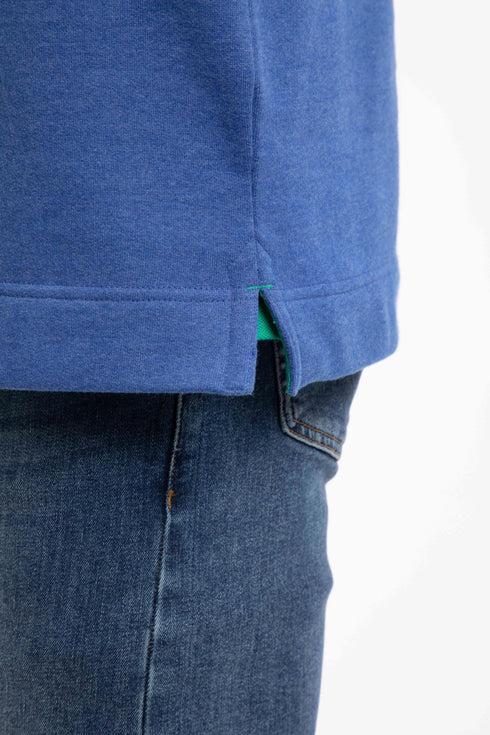 Weird Fish Mazarine Blue Brampton 1/4 Zip Branded Sweatshirt 203659