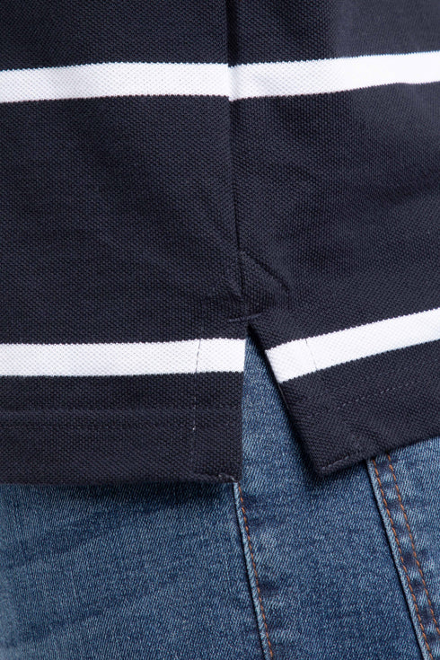 Weird Fish Fabian Organic Striped Polo 203673