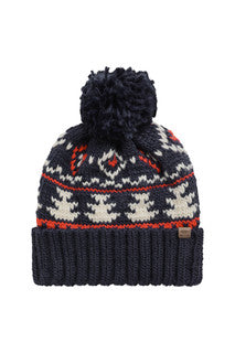 Weird Fish Scotsdale Fair Isle Bobble Hat – Fleece Lined Winter Hat 203676