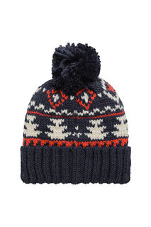 Weird Fish Scotsdale Fair Isle Bobble Hat – Fleece Lined Winter Hat 203676