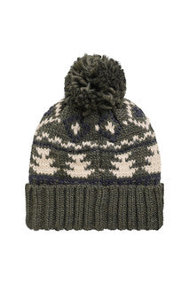 Weird Fish Scotsdale Fair Isle Bobble Hat – Fleece Lined Winter Hat 203676