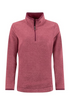 Weird Fish Sarah 1/4 Zip Two-Tone Textured Thermal Fleece 203756 GARN - Garnet Red