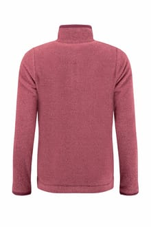 Weird Fish Sarah 1/4 Zip Two-Tone Textured Thermal Fleece 203756 GARN - Garnet Red