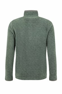 Weird Fish Sarah 1/4 Zip Two-Tone Textured Thermal Fleece 203756 MILGR - Military Green