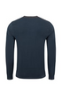 Weird Fish Fins Branded Slub Cotton Long Sleeve T-Shirt 203775 NVY - Navy
