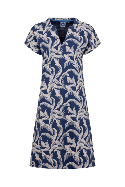 Weird Fish Suffolks Ink Printed Jersey Dress Organic Cotton 203971