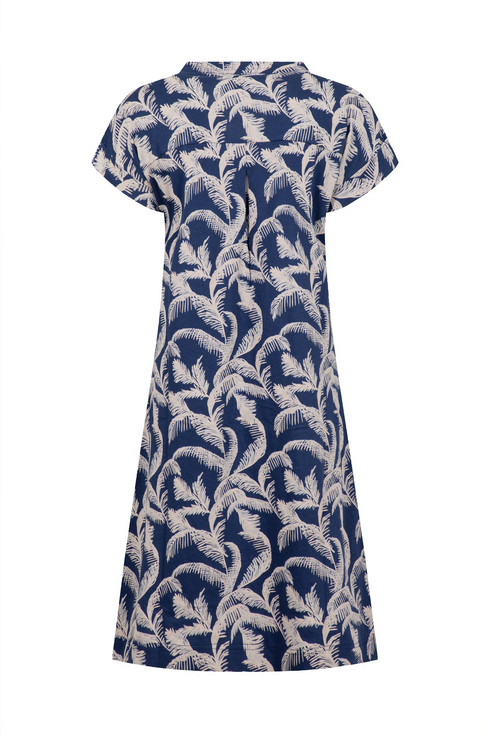 Weird Fish Suffolks Ink Printed Jersey Dress Organic Cotton 203971