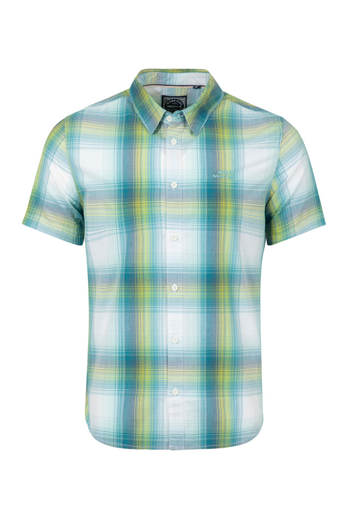Weird Fish Judd Short Sleeve Check Shirt Off White Organic Cotton 204030