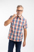 Weird Fish Judd Short Sleeve Check Shirt Light Cream Organic Cotton 204030