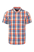 Weird Fish Judd Short Sleeve Check Shirt Light Cream Organic Cotton 204030