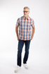 Weird Fish Judd Short Sleeve Check Shirt Light Cream Organic Cotton 204030