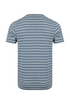 Weird Fish Jefferson Textured Stripe T-Shirt Blue Mirage 100% Cotton 204033