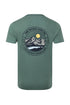 Weird Fish Mens Dusky Green Lake District Back Print Graphic T-Shirt 204034