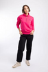 Weird Fish Avery 1/4 Zip Brushed Fleece Sweatshirt 204045 FOXGL - Foxglove Pink