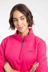 Weird Fish Avery 1/4 Zip Brushed Fleece Sweatshirt 204045 FOXGL - Foxglove Pink