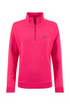 Weird Fish Avery 1/4 Zip Brushed Fleece Sweatshirt 204045 FOXGL - Foxglove Pink
