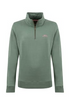 Weird Fish Avery 1/4 Zip Brushed Fleece Sweatshirt 204045 MILR - Military Green
