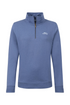 Weird Fish Avery Faded Blue 1/4 Zip Brushed Back Sweatshirt 204045