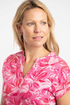 Weird Fish Alia Organic Cotton Printed Jersey Top - Hot Pink 204046