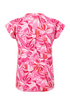 Weird Fish Alia Organic Cotton Printed Jersey Top - Hot Pink 204046