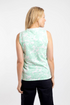 Weird Fish Nonno Printed Jersey Vest Apple Mint 204058