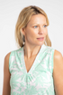 Weird Fish Nonno Printed Jersey Vest Apple Mint 204058