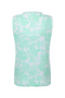 Weird Fish Nonno Printed Jersey Vest Apple Mint 204058