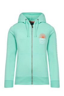 Weird Fish Cyra Graphic Full Zip Hoodie Apple Mint 204062