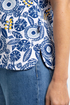 Weird Fish Paw Paw Blue Sapphire Printed Jersey T-Shirt - 204083