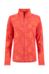 Weird Fish Rochelle Full Zip Printed Microfleece Flamingo Pink Brushed Fabric 204093