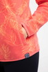 Weird Fish Rochelle Full Zip Printed Microfleece Flamingo Pink Brushed Fabric 204093
