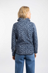 Weird Fish Rochelle Full Zip Printed Microfleece Night Blue Brushed Fabric 204093