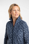Weird Fish Rochelle Full Zip Printed Microfleece Night Blue Brushed Fabric 204093