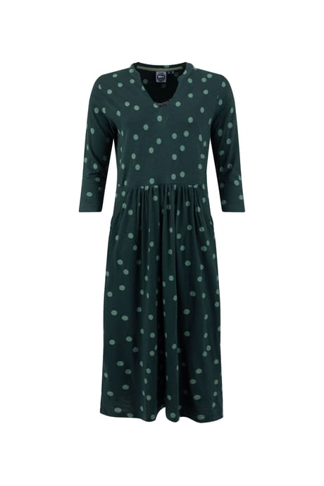 Weird Fish Isolde Printed Jersey Midi Dress 204300 - Bamboo Green