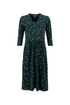 Weird Fish Isolde Printed Jersey Midi Dress 204300 - Bamboo Green