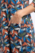 Weird Fish Starshine Printed Cotton Jersey Dress 204301 - Koi Orange