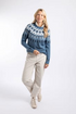 Weird Fish Lowell Fair Isle Knit Jumper 204322ASHBLU - Ash Blue