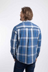 Weird Fish Lando Long Sleeve Cotton Check Shirt 204349 - Bright Navy