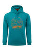 Weird Fish Wills Front Print Graphic Hoodie 204352 DPTEA - Deep Teal