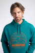 Weird Fish Wills Front Print Graphic Hoodie 204352 DPTEA - Deep Teal
