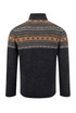 Weird Fish Larner 1/4 Zip Wool Blend Fair Isle Jumper 204355 MIDN - Midnight