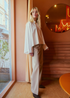 Freequent FQISADORA High-Waisted Wide-Leg Tailored Pants 205042 ST - Simply Taupe