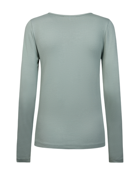 Freequent FQLIANA Long-Sleeve Jersey Top 205298 Iceberg Green