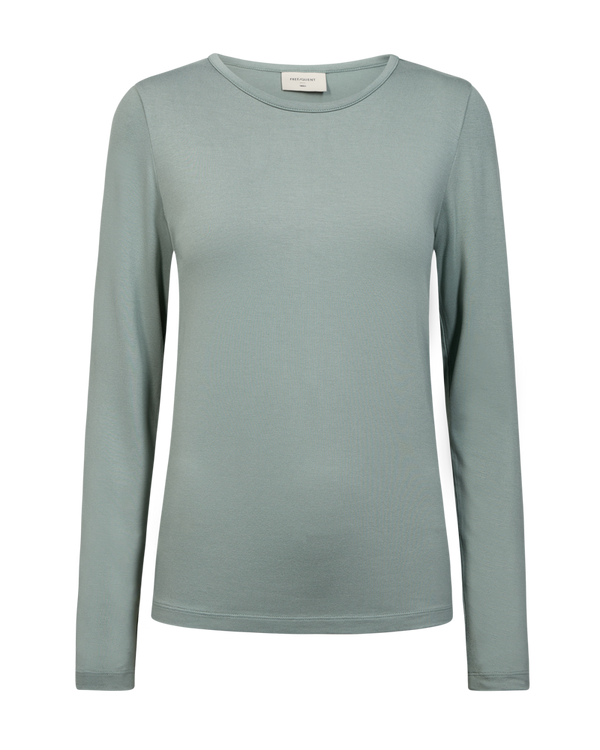 Freequent FQLIANA Long-Sleeve Jersey Top 205298 Iceberg Green