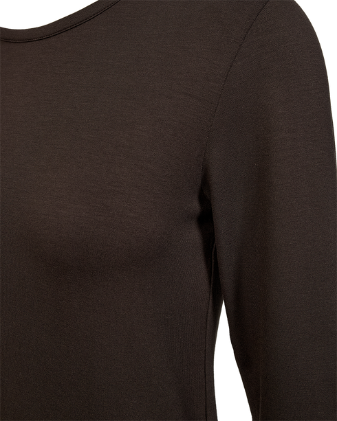 Freequent FQLIANA Long-Sleeve Jersey Top 205298 Mole Brown