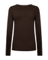 Freequent FQLIANA Long-Sleeve Jersey Top 205298 Mole Brown