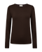 Freequent FQLIANA Long-Sleeve Jersey Top 205298 Mole Brown