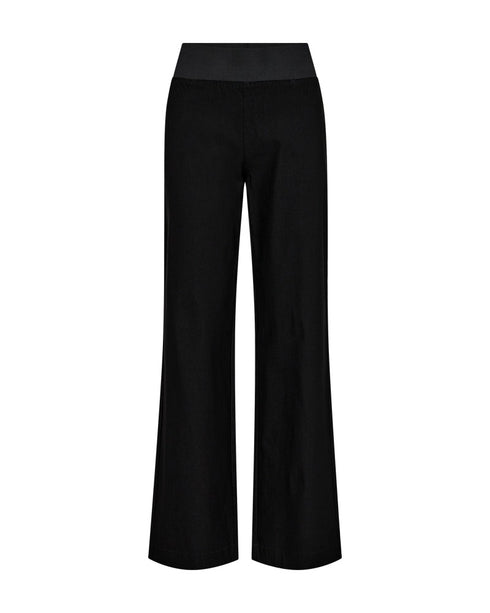 Freequent FQSHANTAL Power Stretch Wide Leg Pants 205439 BLK - Black