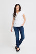 Fransa FRZawov Blouse Antique White Short Sleeve V-Notch Neck 20603737