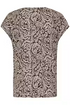 Fransa FRSEEN Printed Short Sleeve T-Shirt 20610634 AB - Aura Bloom Hot Fudge / Brown